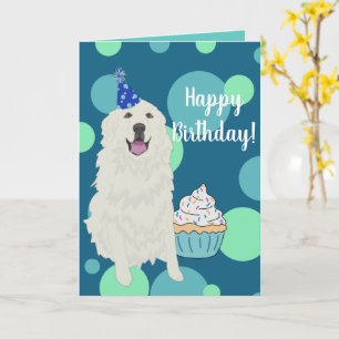 Customisable Great Pyrenees  Birthday Card