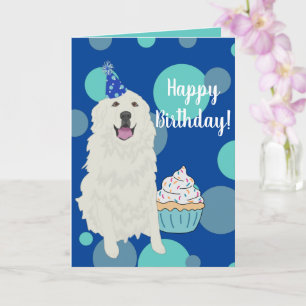 Customisable Great Pyrenees  Birthday Card