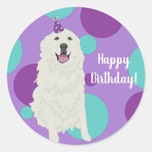 Customisable Great Pyrenees  Classic Round Sticker