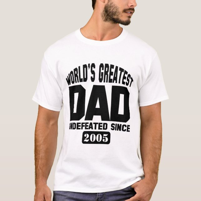 Customisable Greatest Dad T-Shirt (Front)