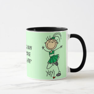 Customisable Green Cheerleader Mug