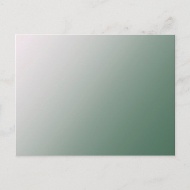 Customisable Green Gradient Postcard (Front)