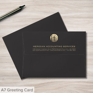 Customisable Grey Gold Professional Envelope