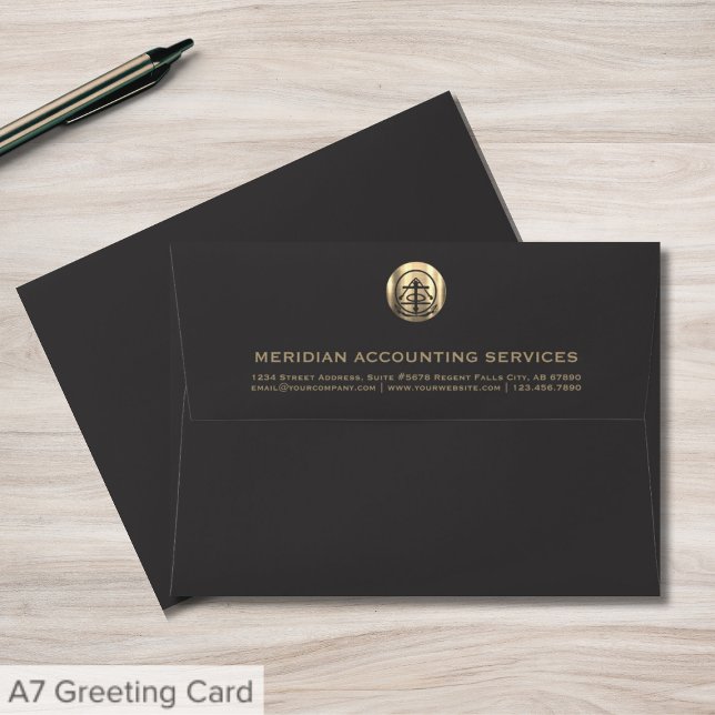 Customisable Grey Gold Professional Envelope (Creator Uploaded)