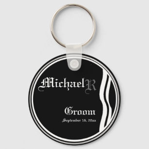 Customisable Grooms Keepsake Keychain