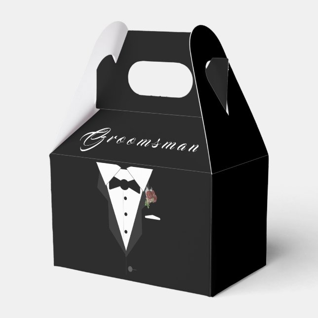 Customisable Groomsman Favour Box (Front Side)