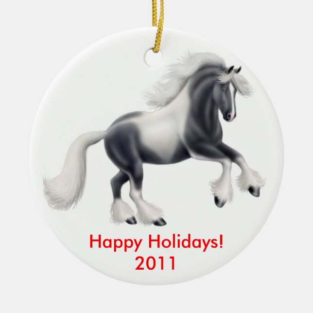 Customisable Gypsy Horse Ornament (Front)