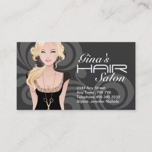Customisable Hair Salon Business Cards