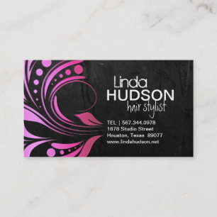 Customisable Hair Stylist Business Cards