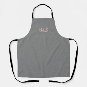 Customisable Hair Stylist Modern Grey Texture Apron