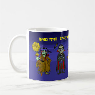 Customisable Hallowee potion witch wizard cartoon Coffee Mug