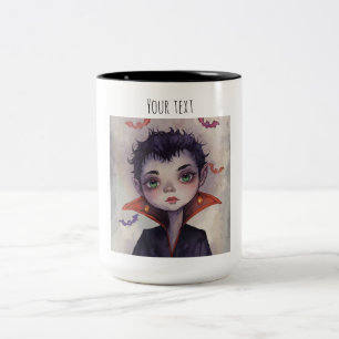 Customisable Halloween Coffee Cup. Two-Tone Coffee Mug