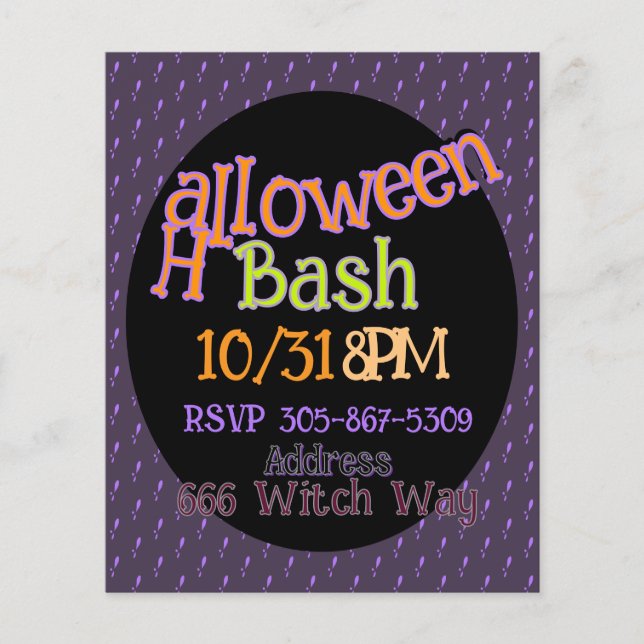 Customisable Halloween Flyer (Front)