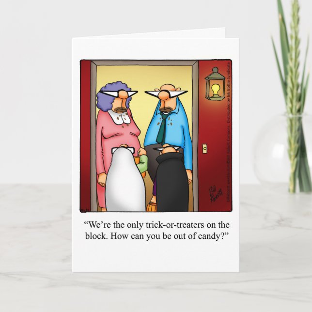 Customisable Halloween Greeting Card (Front)