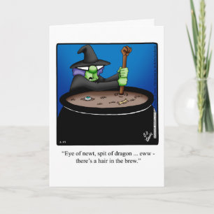 Customisable Halloween Humour Greeting Card