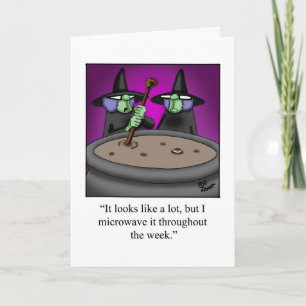 Customisable Halloween Humour Greeting Card