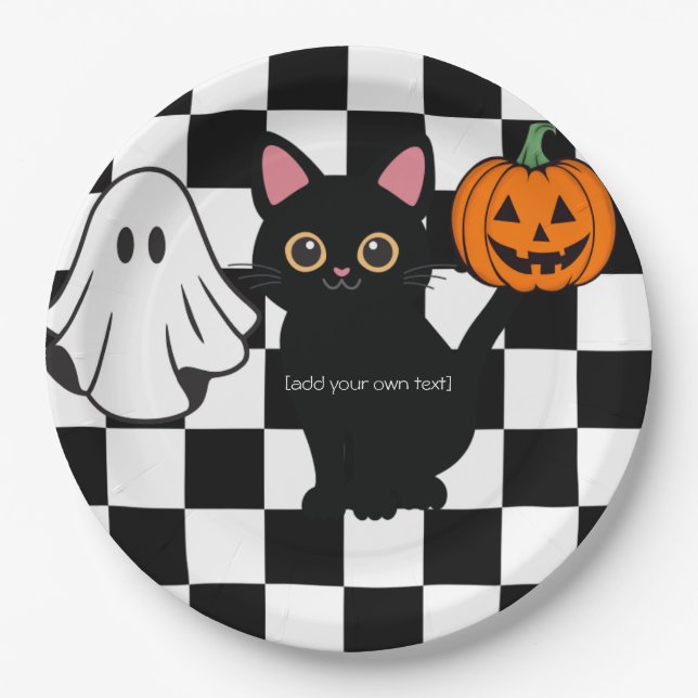 Customisable Halloween Paper Plates (Front)