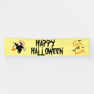 Customisable Halloween Party Banner Vintage Spooky