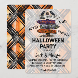 Customisable Halloween Party Invitation