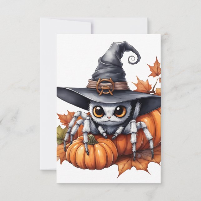 Customisable Halloween Response Card (Front)