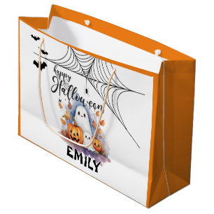 Customisable Halloween Trick or Treat Bag Large   