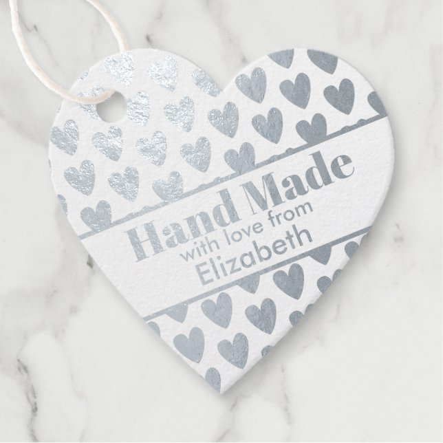 Customisable hand made favour tags (Front)