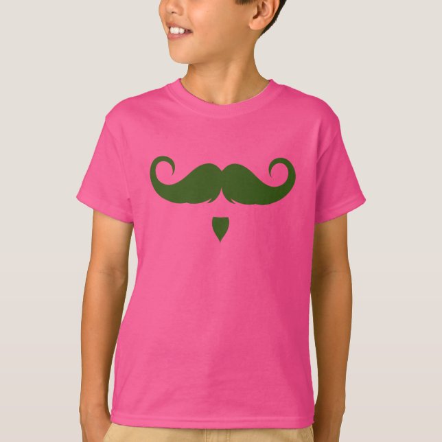 Customisable Handlebar Moustache T-Shirt (Front)