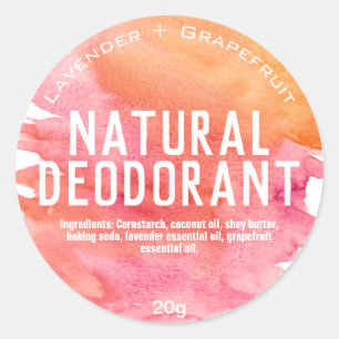 Customisable Handmade Deodorant Label