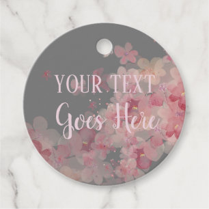 Customisable Handmade Product floral wreath Favour Tags