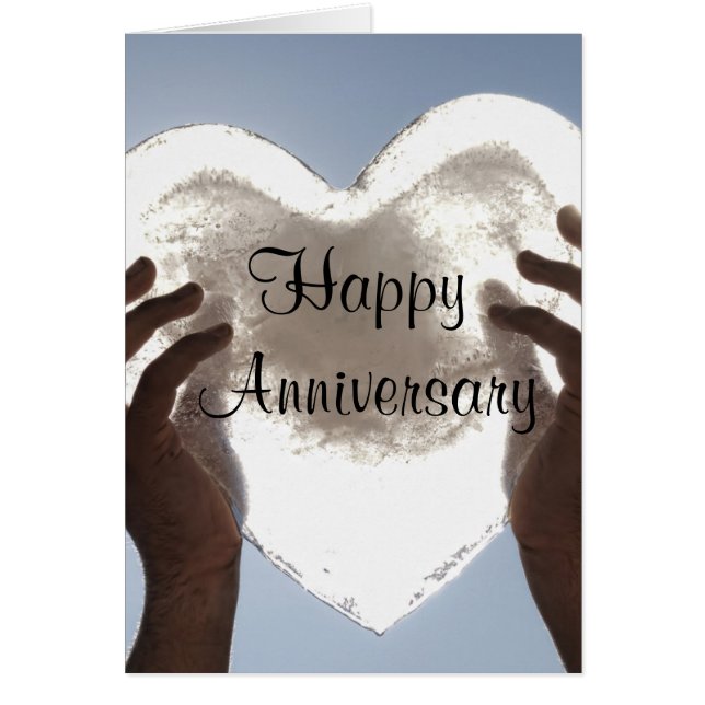 Customisable Happy Anniversary Card (Front)