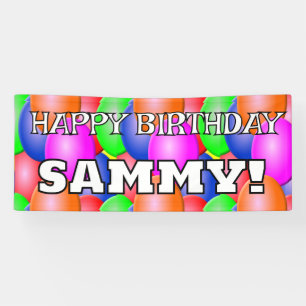 Customisable HAPPY BIRTHDAY with name Banner