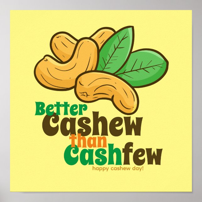 Customisable Happy Cashew Day Poster (Front)