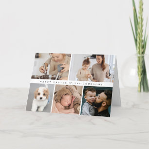 Customisable Happy Easter family  Photos Holiday Card