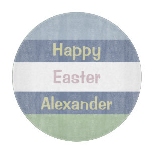 Customisable Happy Easter Text Cutting Board