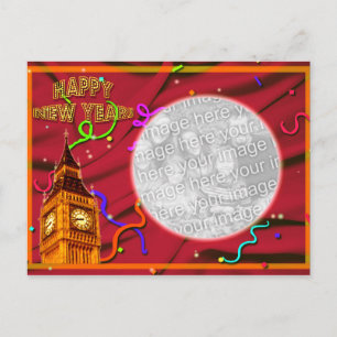 Customisable Happy New Year Postcard