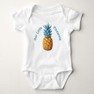 Customisable Hawaiian Pineapple Baby Clothes Baby Bodysuit