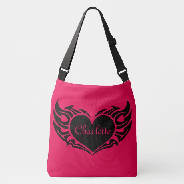 Customisable Heart Crossbody Bag (Front)
