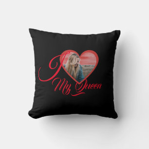 Customisable Heart shaped personalised photo  Cushion