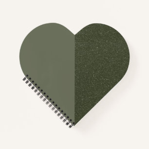 Customisable Heart Spiral Notebook