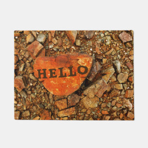 Customisable "HELLO" Stones Doormat