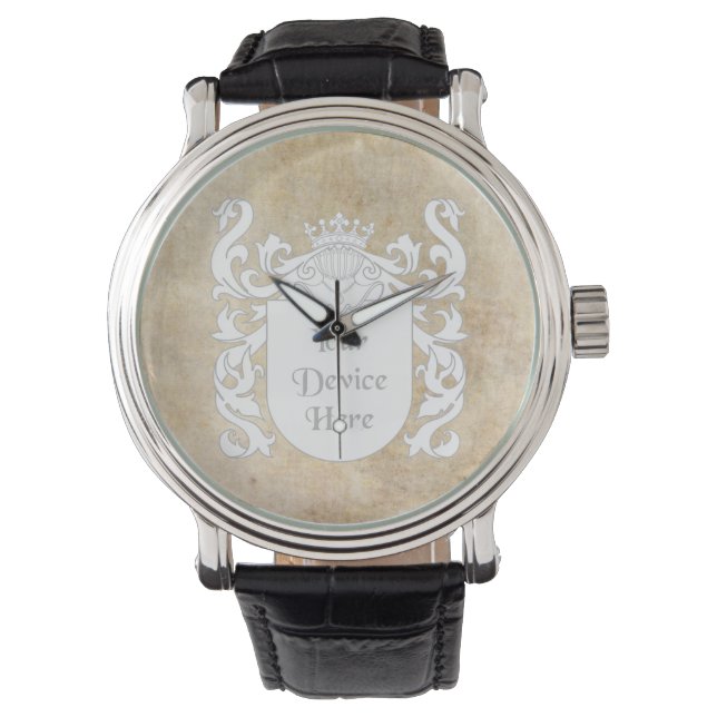 Customisable Heraldic Shield Watch (Front)