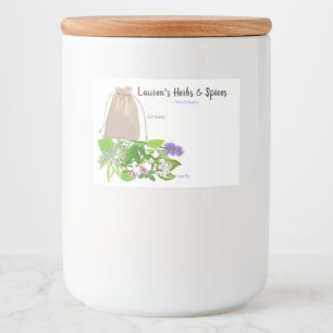 Customisable Herbs & Spices Labels
