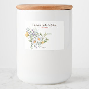 Customisable Herbs & Spices Labels