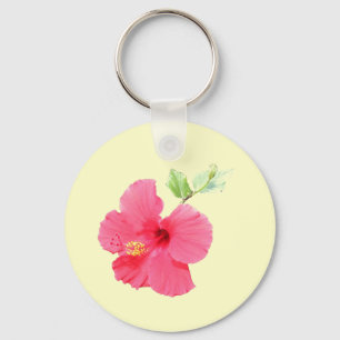Customisable Hibiscus Keychain