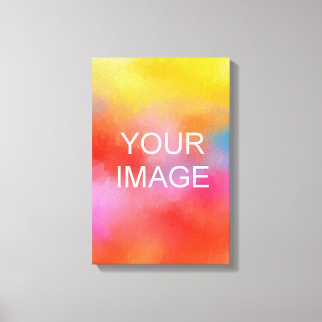 Customisable High Quality Stretched Vertical Canvas Print (Front)