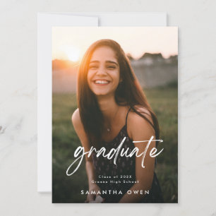 Customisable High School Graduate Photo Announcement