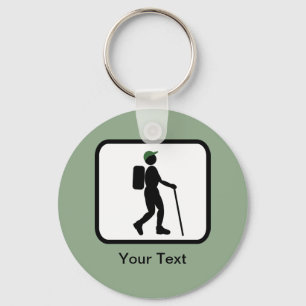 Customisable Hiker Logo Key Ring
