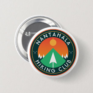 customisable hiking club mountain patch classic ro 6 cm round badge