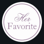 Customisable His and Hers Wedding Stickers Purple<br><div class="desc">Enhance your wedding celebration with these Personalised Wedding Favour Stickers. Perfect for adding a touch of elegance to your wedding favours, these custom labels are designed to reflect your unique style and make your special day even more memorable. Choose from a wide range of colours and fonts to personalise and...</div>