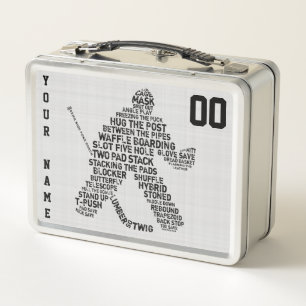 Customisable Hockey Goalie Lunch Box